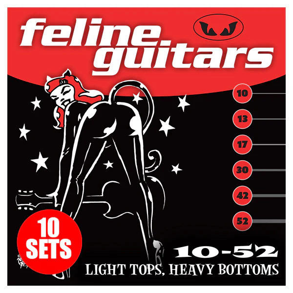 Feline Guitar Strings 10-52 Light Tops, Heavy Bottoms - Image 3