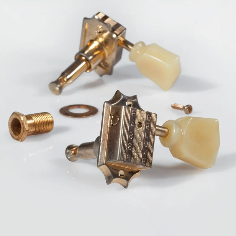 Faber Kluson Keystone Style 3+3 tuners with tulip button and bolt bushing - Image 11