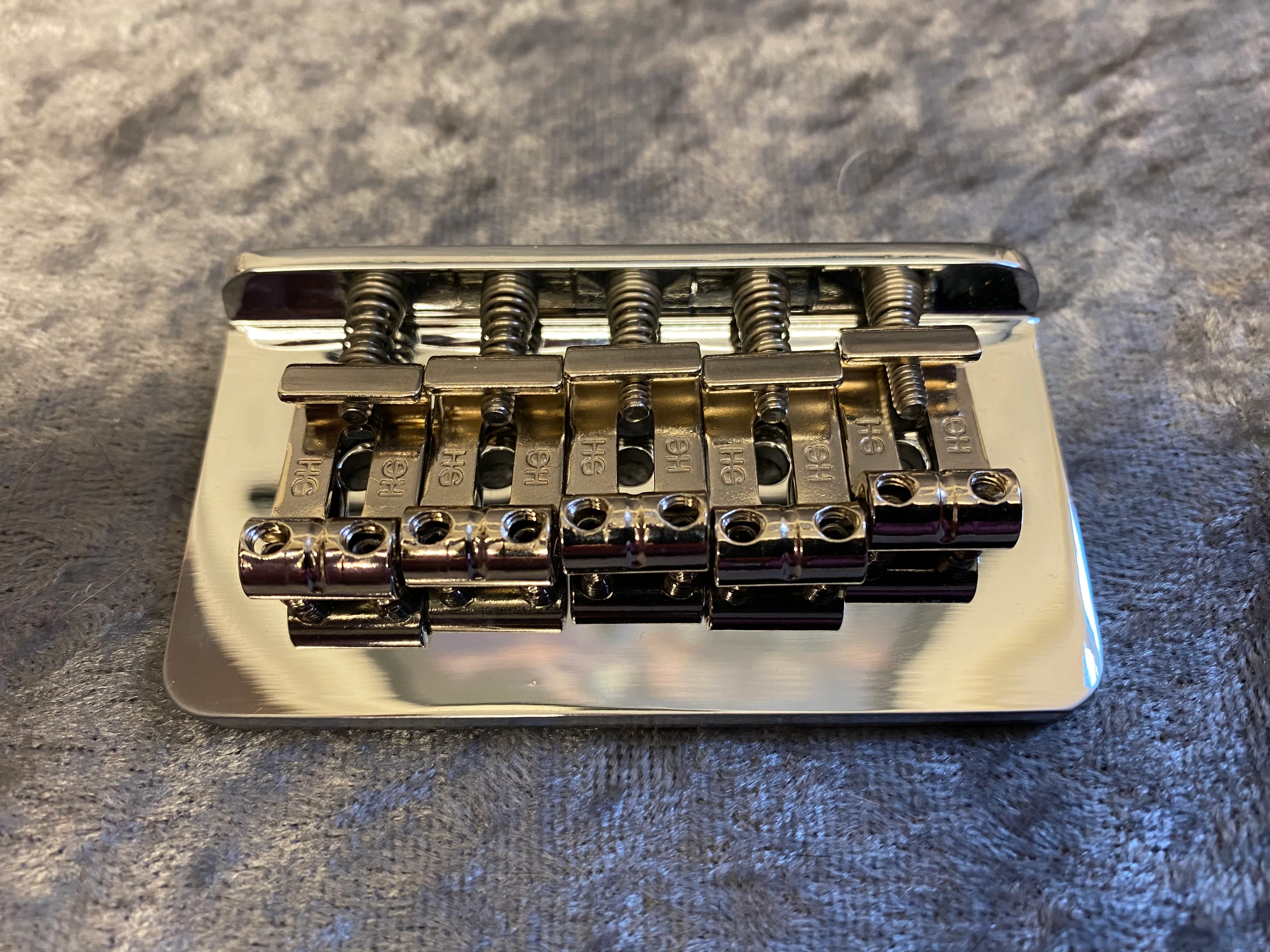 Fatcat 5 string Hardtail guitar bridge (Open G guitar)Highwood saddles - Image 3