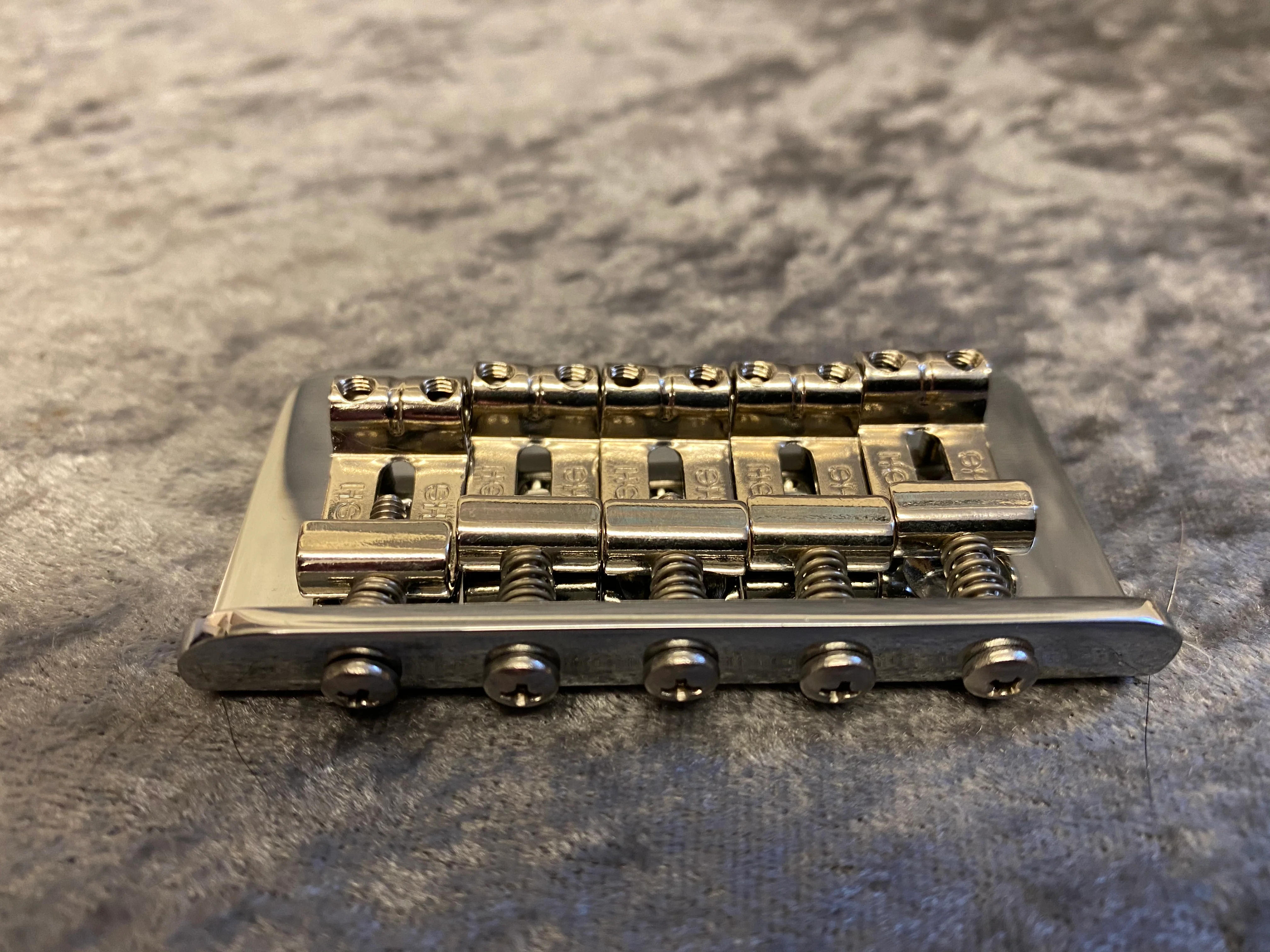 Fatcat 5 string Hardtail guitar bridge (Open G guitar)Highwood saddles - Image 6