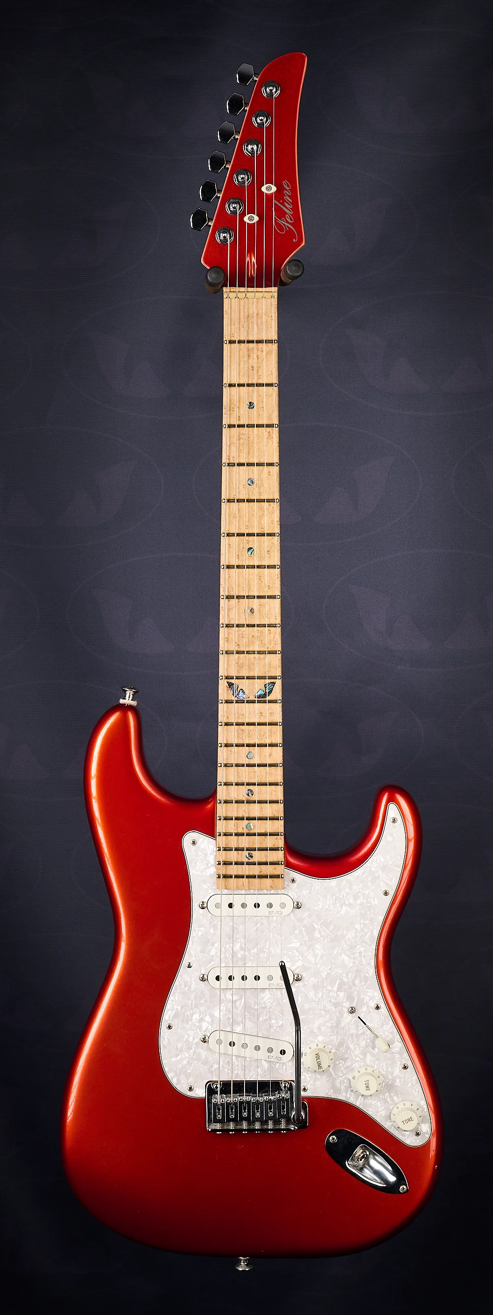 Feline RED STRAT (GILMOUR PULSE INSPIRED) - SECONDHAND - Image 3