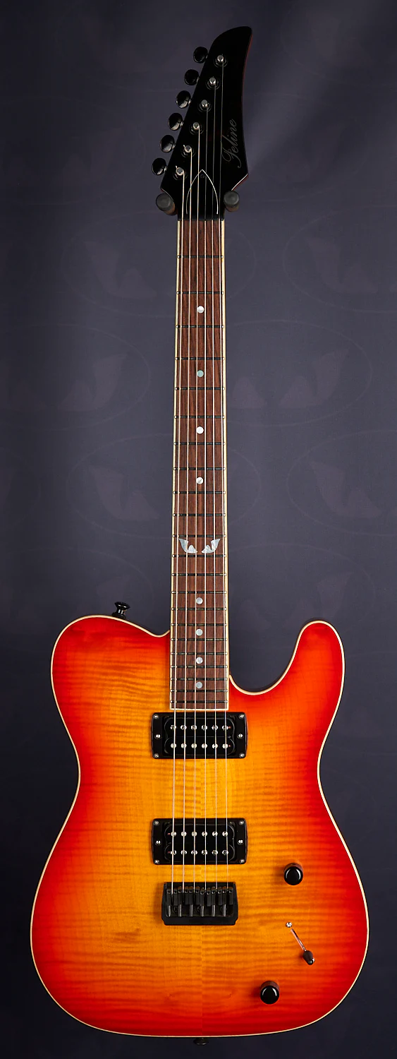 Feline Tabby Bobcat mahogany & flame maple - Image 3